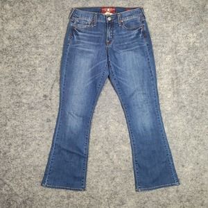 Lucky Brand Jeans Women 4 27 Ankle Sofia Boot Cut Stretch Low Rise Faded Y2K VTG